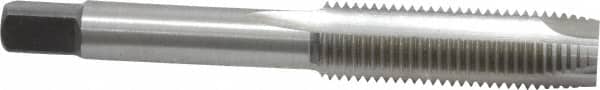 Kennametal - 7/16-20 UNF, 3 Flute, Bright Finish, High Speed Steel Spiral Point Tap - Plug Chamfer, Right Hand Thread, 3.16" OAL, 1-7/16" Thread Length, 0.323" Shank Diam, Series 5301 - Exact Tooling