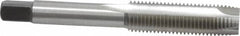 Kennametal - 7/16-20 UNF, 3 Flute, Bright Finish, High Speed Steel Spiral Point Tap - Plug Chamfer, Right Hand Thread, 3.16" OAL, 1-7/16" Thread Length, 0.323" Shank Diam, Series 5301 - Exact Tooling