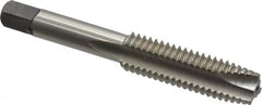 Kennametal - 1/2-13 UNC, 3 Flute, Bright Finish, High Speed Steel Spiral Point Tap - Plug Chamfer, Right Hand Thread, 3.38" OAL, 1.656" Thread Length, 0.367" Shank Diam, 3B Class of Fit, Series 5301 - Exact Tooling