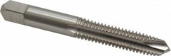 Kennametal - 3/8-16 UNC, 3 Flute, Bright Finish, High Speed Steel Spiral Point Tap - Plug Chamfer, Right Hand Thread, 2.94" OAL, 1-1/4" Thread Length, 0.381" Shank Diam, 2B Class of Fit, Series 5301 - Exact Tooling