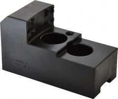 Schunk - 12" Max Chuck Diam Compatibility, Steel 1.5mm x 60° Serrated Hard Lathe Top Jaws - 21mm Groove Width, 50mm Wide x 2-1/2" High - Exact Tooling