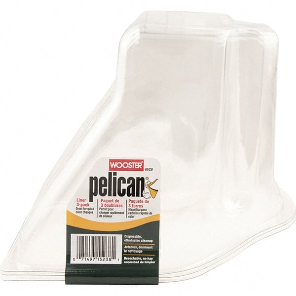 Wooster Brush - 4-1/2" Roller Compatible Paint Pail Liner - 1 Qt Capacity, 7" Wide, Recycled Plastic - Exact Tooling