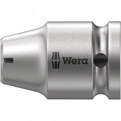 Wera - Socket Adapters & Universal Joints Type: Square-Drive to Hex Bit Adapter Female Size: 3/8 Socket Drive to 5/16 Hex - Exact Tooling