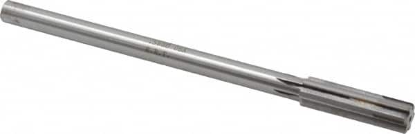 Made in USA - 0.566" Carbide-Tipped 6 Flute Chucking Reamer - Exact Tooling