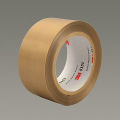 3M - Glass Cloth Tape; Width (Inch): 2 ; Material Type: PTFE ; Color: Light Brown ; Adhesive Material: Silicone ; Length (yd): 36.00 ; Thickness (mil): 5.3000 - Exact Tooling