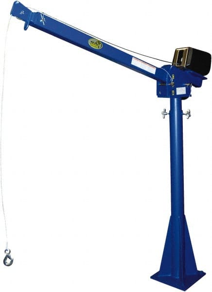 Vestil - 2,000 Lb Load Capacity, Steel Winch Operated Crane - 7' 17/64" Span - Exact Tooling