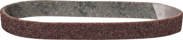 3M - 3/4" Wide x 18" OAL, Aluminum Oxide Abrasive Belt - Aluminum Oxide, Medium, Nonwoven, Series SE-BS - Exact Tooling