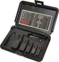 Walton - 5 Piece Spiral Flute Screw Extractor Set - #1 to #5 Size Range - Exact Tooling