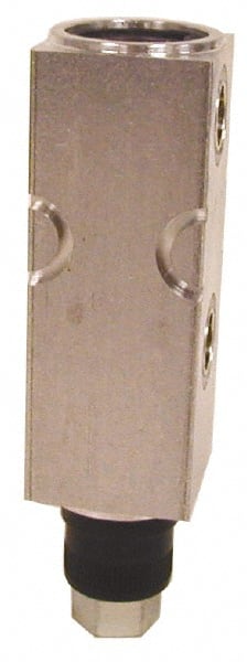 LDI Industries - 0.16 cc Output per Cycle, 1 Outlet Central Lubrication Air-Operated Pump - 25.4mm Wide x 4-3/64" High, Oil/Grease, 1/8-27 Outlet Thread, NPTF - Exact Tooling