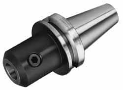 Kennametal - BT40 Taper Shank 1/4" Hole End Mill Holder/Adapter - 1" Nose Diam, 2.55" Projection, M16 Drawbar, Through-Spindle Coolant - Exact Tooling