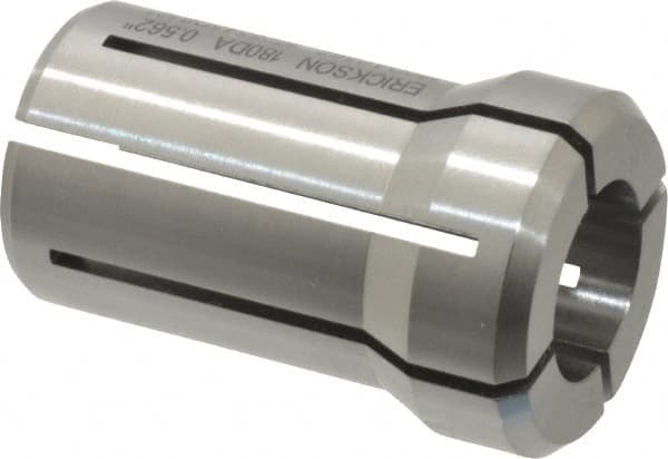 Kennametal - 9/16 Inch, 17/32 to 9/16 Inch Collet Capacity, Series DA180 Double Angle Collet - 1-5/8 Inch Overall Length, 1.035 Inch Overall Diameter, 0.001 Inch TIR - Exact Tooling
