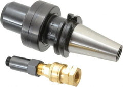 Collis Tool - CAT40 Outside Taper, VF40 Inside Taper, 3/4" Hole Diam, CAT-VF Coolant Adapter - 4.44" Projection, 7.13" OAL, Through Coolant - Exact Tooling