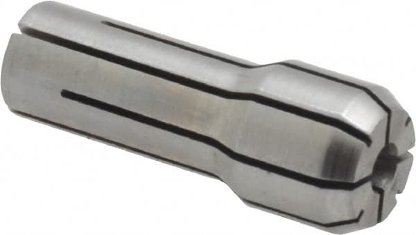 Kennametal - 7/64 Inch, 5/64 to 7/64 Inch Collet Capacity, Series DA300 Double Angle Collet - 1 Inch Overall Length, 3/8 Inch Overall Diameter, 0.001 Inch TIR - Exact Tooling