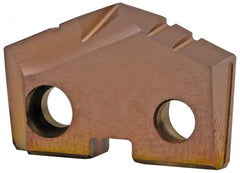 Allied Machine and Engineering - 4-1/4" Diam x 7/16" Thick, Seat Code 8, 144° Included Angle Spade Drill Insert - AM200 Coated, Cobalt, Grade Super Cobalt, Series GEN2 T-A - Exact Tooling