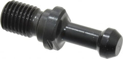 Parlec - C Style, BT40 Taper, M16x2 Thread, 45° Angle Radius, Standard Retention Knob - 2.36" OAL, 0.588" Knob Diam, 0.23" Flange Thickness, 1-3/8" from Knob to Flange, 0.669" Pilot Diam - Exact Tooling