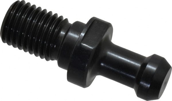 Parlec - C Style, BT50 Taper, M24x3 Thread, 45° Angle Radius, Standard Retention Knob - 3.34" OAL, 0.904" Knob Diam, 0.39" Flange Thickness, 1.77" from Knob to Flange, 0.983" Pilot Diam - Exact Tooling