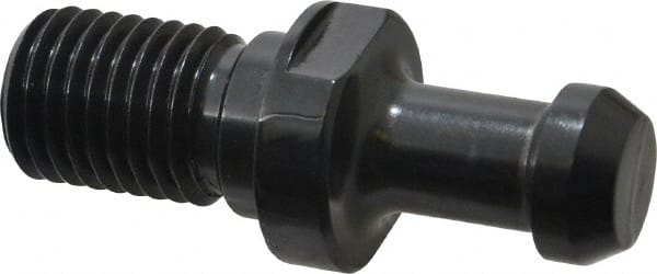 Parlec - C Style, BT50 Taper, M24x3 Thread, 60° Angle Radius, Standard Retention Knob - 3.34" OAL, 0.904" Knob Diam, 0.39" Flange Thickness, 1.77" from Knob to Flange, 0.983" Pilot Diam - Exact Tooling