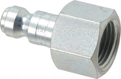 Parker - 3/8-18 Female NPTF Tru-Flate Automotive Pneumatic Hose Connector - Steel, 1/4" Body Diam - Exact Tooling
