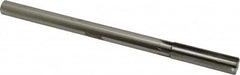 Made in USA - 0.636" Carbide-Tipped 6 Flute Chucking Reamer - Straight Flute, 9/16" Straight Shank, 2-1/4" Flute Length, 9" OAL - Exact Tooling