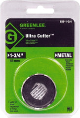 Greenlee - 1-3/4" Diam, 1/2" Cutting Depth, Hole Saw - High Speed Steel Saw, Toothed Edge - Exact Tooling