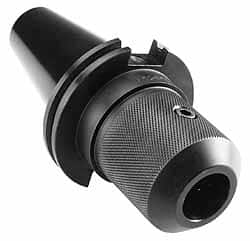 Made in USA - CAT50 Outside Taper, R8 Inside Taper, CAT to R8 Taper Adapter - 8" Projection, 1-1/2" Nose Diam - Exact Tooling