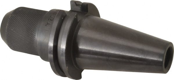 Made in USA - CAT40 Taper Shank 9/16" Hole End Mill Holder/Adapter - 1-9/16" Nose Diam, 3" Projection - Exact Tooling