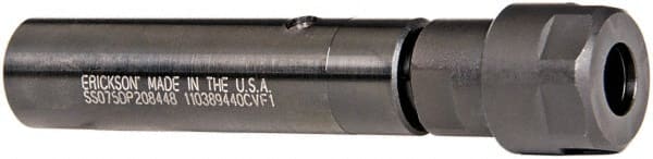 Kennametal - Straight Shank, Series DA200, Double Angle Reamer Collet Chuck - 1.6 Inch Projection, 1/64 to 3/8 Inch Collet Capacity, 2-7/8 Inch Shank Length - Exact Tooling