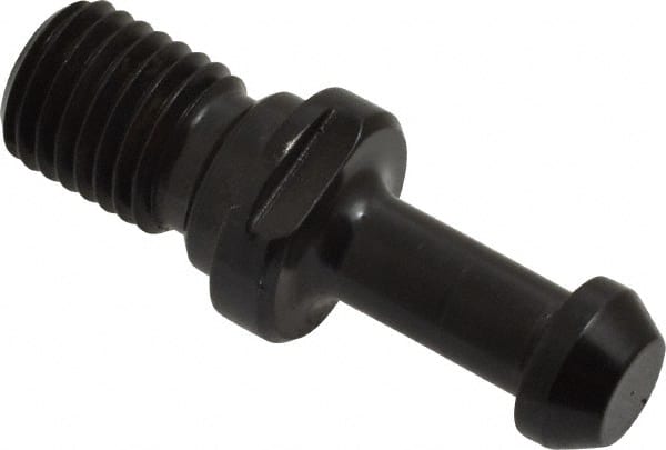 Parlec - B Style, BT40 Taper, M16x2 Thread, 90° Angle Radius, Standard Retention Knob - 2.36" OAL, 0.588" Knob Diam, 0.23" Flange Thickness, 1-3/8" from Knob to Flange, 0.669" Pilot Diam - Exact Tooling