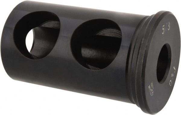 Global CNC Industries - 5/8" ID, 1-1/2" OD, 2-1/2" Length Under Head, Type J Lathe Tool Holder Bushing - 7/8" Hole Diam - Exact Tooling