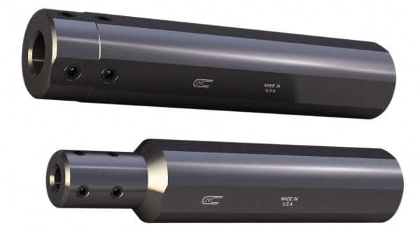Global CNC Industries - 1-1/4" Bore Diam, 3" Shank Diam, Boring Bar Sleeve - 11-1/2" OAL, 3-1/2" Bore Depth - Exact Tooling