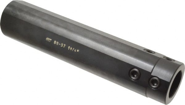 Global CNC Industries - 1-1/4" Bore Diam, 2" Shank Diam, Boring Bar Sleeve - 9" OAL, 3" Bore Depth - Exact Tooling