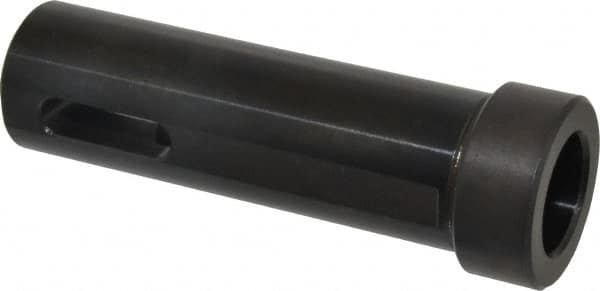 Global CNC Industries - MT3 Inside Morse Taper, Standard Morse Taper to Straight Shank - 4" OAL, Alloy Steel, Hardened & Ground Throughout - Exact Tooling