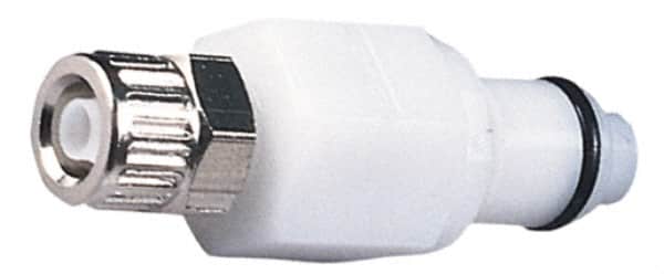 CPC Colder Products - 1/4" OD, Acetal Push-to-Connect Male Connector - 120 Max psi, White - Exact Tooling