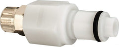 CPC Colder Products - 1/4" OD, Acetal Push-to-Connect Male Connector - 120 Max psi, White - Exact Tooling