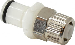 CPC Colder Products - 3/8" OD, Acetal Push-to-Connect Male Connector - 120 Max psi, White - Exact Tooling