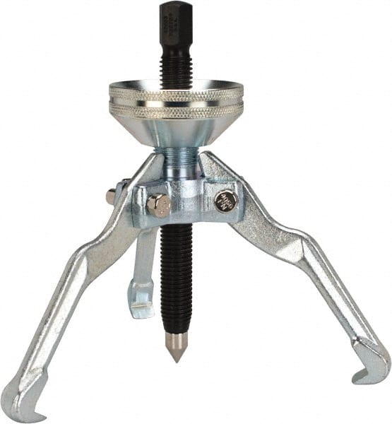 Proto - 5" Spread, 6 Ton Capacity, Cone-Type Puller - 7" Long, For Bearings, Gears & Pulleys - Exact Tooling