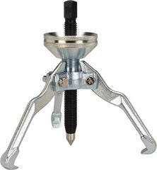 Proto - 5" Spread, 6 Ton Capacity, Cone-Type Puller - 7" Long, For Bearings, Gears & Pulleys - Exact Tooling