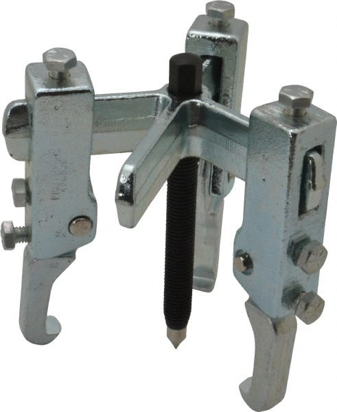 Proto - 8" Spread, 6 Ton Capacity, Puller - 7-1/2" Long, For Bearings, Gears & Pulleys - Exact Tooling