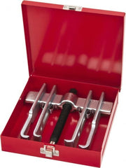 Proto - 6" Spread, 6 Ton Capacity, Puller - 7" Long, For Bearings, Gears & Pulleys - Exact Tooling