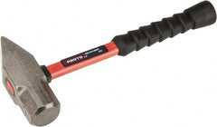 Proto - 4 Lb Head Cross Pein Hammer - 14" Fiberglass Handle, 1-15/16" Face Diam, 13-29/32" OAL - Exact Tooling