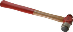 Proto - 3/4 Lb Head Ball Pein Hammer - Wood Handle with Red Laquer Grip, 13" OAL - Exact Tooling