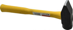 Stanley - 2-1/2 Lb Head Blacksmith's Hammer - 13-3/4" OAL, Fiberglass Handle - Exact Tooling