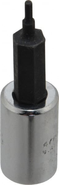 Proto - 1/4" Drive, 1/16" Hex Bit Socket - 1-7/8" OAL, 1" Bit Length - Exact Tooling