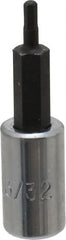 Proto - 1/4" Drive, 3/32" Hex Bit Socket - 1-7/8" OAL, 1" Bit Length - Exact Tooling
