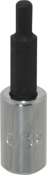 Proto - 1/4" Drive, 5/32" Hex Bit Socket - 1-7/8" OAL, 1" Bit Length - Exact Tooling