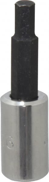 Proto - 1/4" Drive, 3/16" Hex Bit Socket - 1-7/8" OAL, 1" Bit Length - Exact Tooling