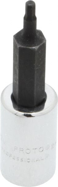 Proto - 1/4" Drive, 2mm Hex Bit Socket - 1-7/8" OAL, 1" Bit Length - Exact Tooling