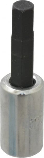 Proto - 1/4" Drive, 6mm Hex Bit Socket - 1-7/8" OAL, 1" Bit Length - Exact Tooling
