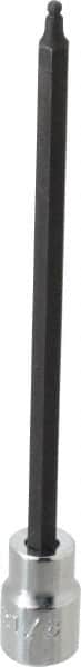 Proto - 3/8" Drive, 1/8" Hex Bit Socket - 6-3/32" OAL, 5" Bit Length, Long Ball End Hex Bit Socket - Exact Tooling