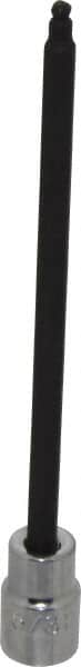 Proto - 3/8" Drive, 5/32" Hex Bit Socket - 6-3/32" OAL, 5" Bit Length, Long Ball End Hex Bit Socket - Exact Tooling